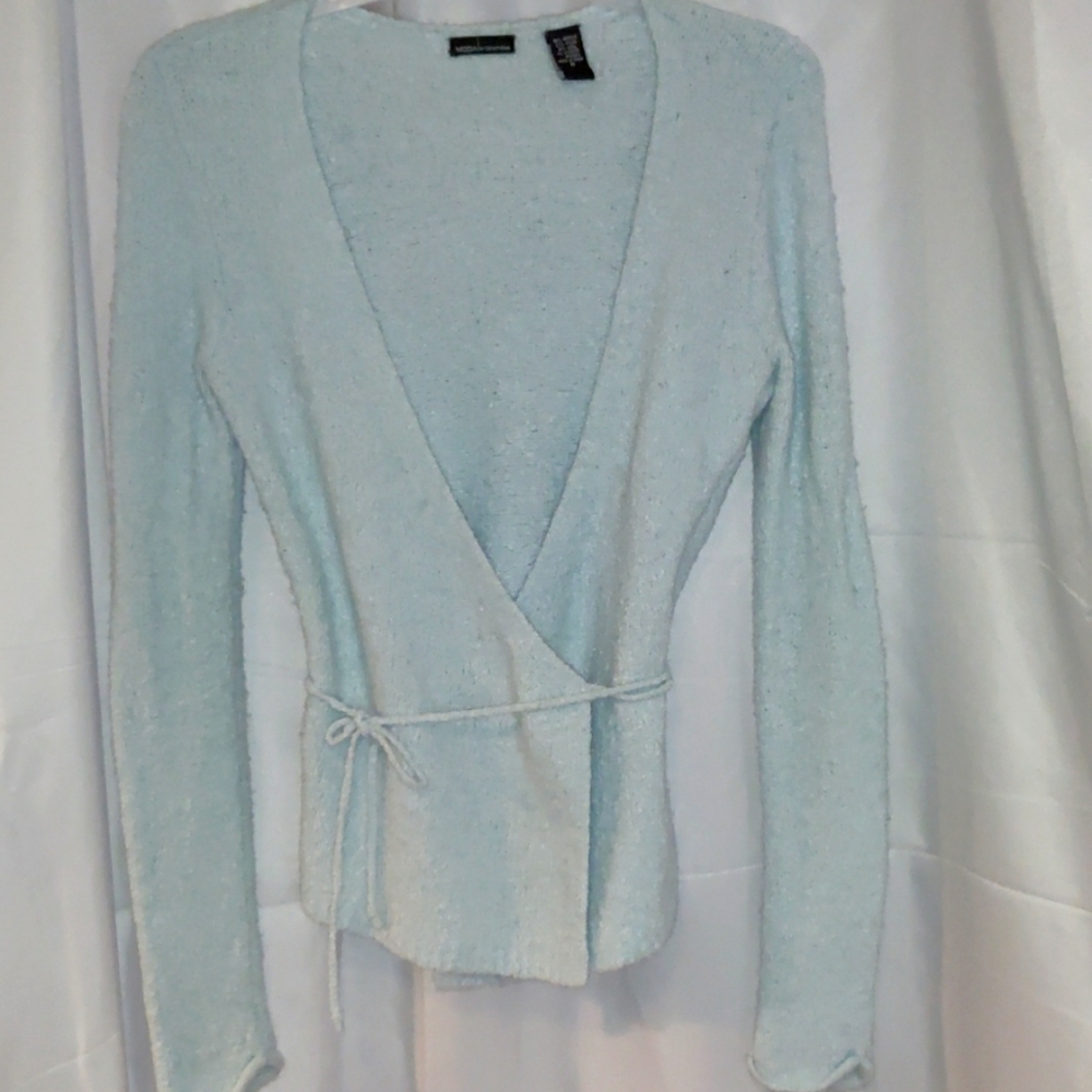 Moda International Baby Blue L/S Sweater, M